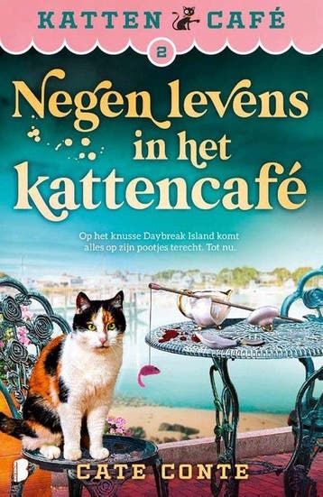 Kattencafe: Nog negen levens in het kattencafe - Cate Conte, Verzenden, Zo goed als nieuw, Cate Conte