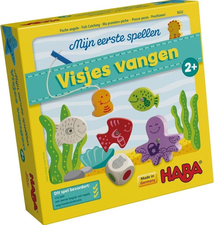 Mijn Eerste Spellen - Visjes Vangen | Haba - Kinderspellen, Hobby en Vrije tijd, Gezelschapsspellen | Bordspellen, Nieuw, Verzenden