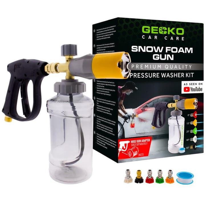 Gecko Snow Foam &amp; Short Trigger Gun, Tuin en Terras, Hogedrukreinigers, Nieuw, Verzenden