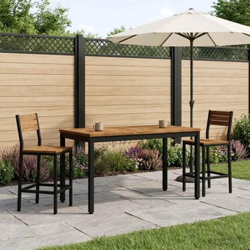 vidaXL Salontafel Naturel en Zwart 50 x 100,5 x 45 cm, Verzenden, Nieuw, Overige houtsoorten, Minder dan 50 cm