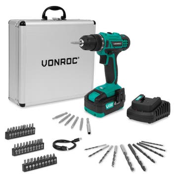 Accuboormachine 20V | Incl. 4.0Ah accu, snellader en 46, Verzenden, Nieuw