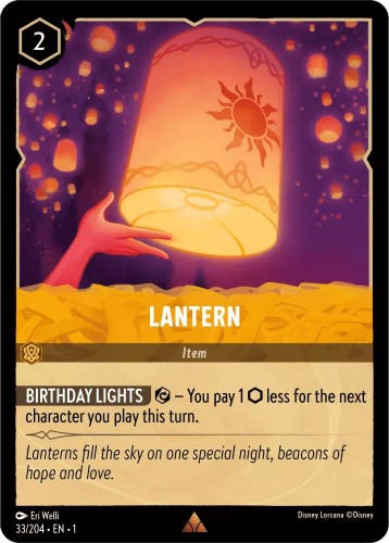 [33/204] - LANTERN ENG FOIL [M/NM], Verzamelen, Disney, Ophalen of Verzenden, Nieuw