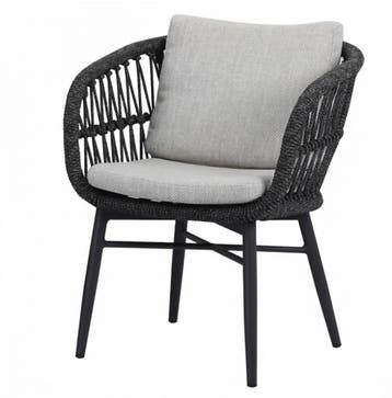 Arezzo dining tuinstoel antraciet rope, Tuin en Terras, Ophalen of Verzenden, Nieuw