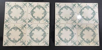Art Nouveau Vloertegel (8) - Art Nouveau - 1920-1930 -