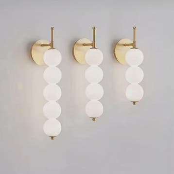 Moderne Scandinavische Wandlamp met Glazen Bollen - Sfeervol, Verzenden, Nieuw
