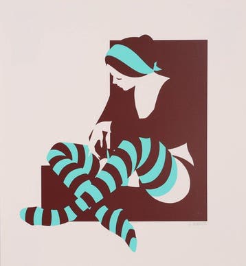 Amleto Costa Dalla (1929-2024) - Calze a Righe