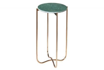 Handgemaakte bijzettafel NOBLE I 35cm groen marmer, Ophalen of Verzenden, Nieuw
