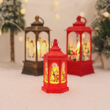 Kerst Lantaarn met LED Verlichting - Sfeervolle Decoratie vo, Diversen, Verzenden, Nieuw