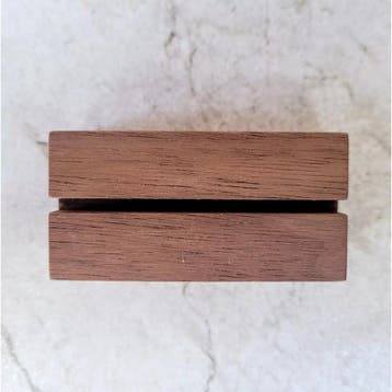 HOCHO Walnotenhouten Kaartenhouder 60x30x20 mm – Compact.., Ophalen of Verzenden, Nieuw