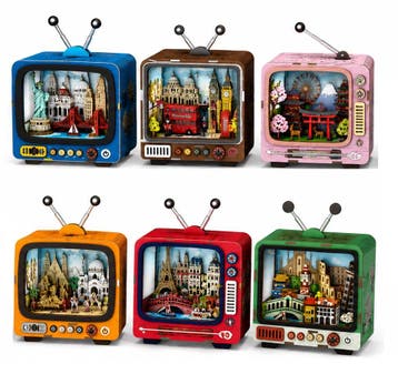 Modelbouw My City Complete Set van 6 sets Houten Puzzel C..., Verzenden, Nieuw