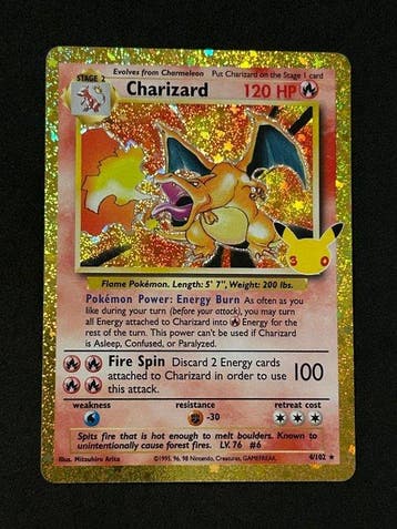Pokémon - 1 Card - Charizard 4/102 Foil - Mega Evolution, Nieuw