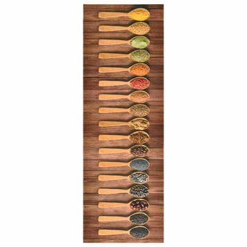 vidaXL Keukenmat wasbaar Spoon 45x150 cm, Verzenden, Nieuw
