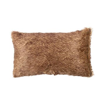 Kussen Allover vacht bruin 30x50cm, Verzenden, Nieuw