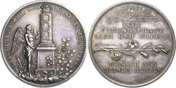 Zilver medaille ohne Jahr Geschenkmedaille, Verzenden