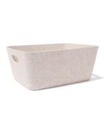 HEMA Mand 27x36x17cm vilt beige, Verzenden, Nieuw