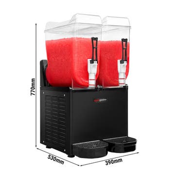 GGM Gastro | Slushmachine - 2x 12L - 984W - Zwart | SMS24 |, Zakelijke goederen, Horeca | Keukenapparatuur, Verzenden, Nieuw in verpakking