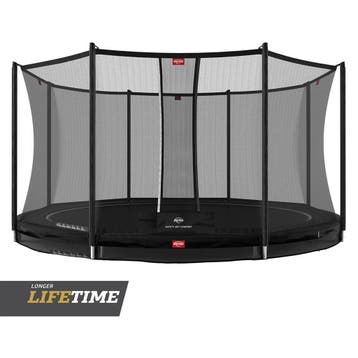 BERG Favorit InGround 380 Black + Safety Net Comfort, Ophalen of Verzenden, Nieuw