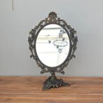 Tafelspiegel- kantelbaar - Messing, Glas, Legering -