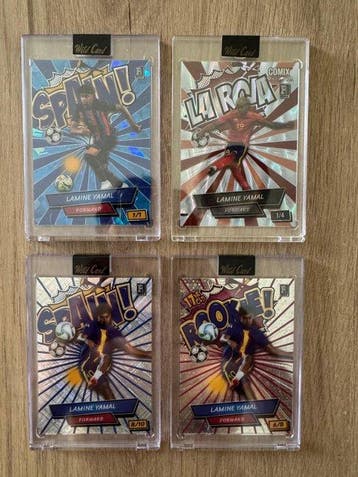 Wild Card Lamine Yamal Numbered parallel - 4 Card - Near, Verzamelen, Nieuw
