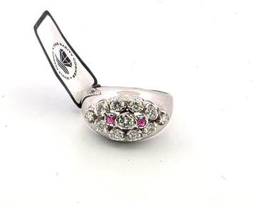 Ring - 18 karaat Witgoud - 1.30ct. tw. Diamant (Natuurlijk), Nieuw