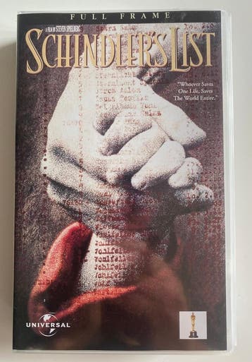 SCHINDLERS LIST (IN SEAL) (VHS), Cd's en Dvd's, Verzenden, Gebruikt