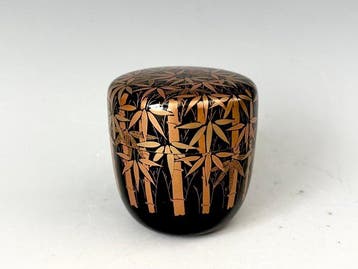Hozan - Natsume - Hout, lak - Sencha Theeblik, Gold Ma