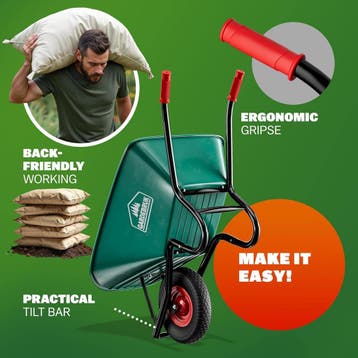 Kruiwagen Groen 100L max 250kg (Tuingereedschap, Tuinieren), Verzenden, Nieuw