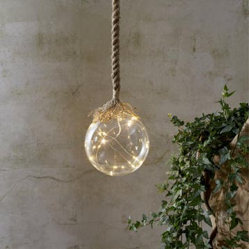 STAR Trading Jutta Kerstbal LED Ø15 cm Glas, Nieuw