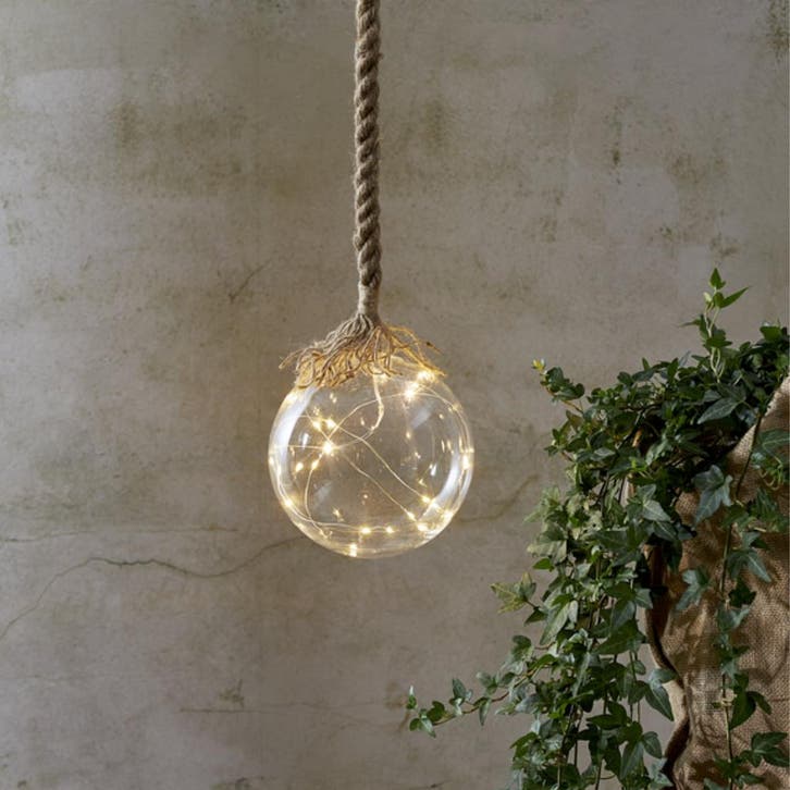 STAR Trading Jutta Kerstbal LED Ø15 cm Glas, Huis en Inrichting, Woonaccessoires | Overige