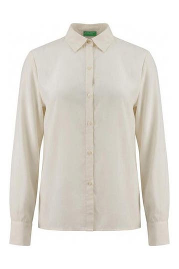 United Colors of Benetton Blouse in maat M Beige, United Colors of Benetton, Verzenden, Zo goed als nieuw, Beige