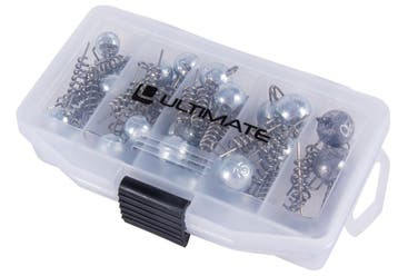 Ultimate Screw Zinc Jighead Box Loodvrij (5-20g) (33pcs), Watersport en Boten, Verzenden, Nieuw, Overige typen