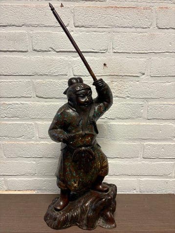 Japanse bronzen Okimono - meiji periode - 1868-1912 - Beeld