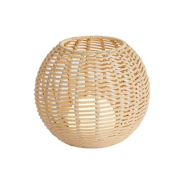 Buiten tafellamp beige 30cm incl. LED oplaadbaar met USB-C, Verzenden, Nieuw