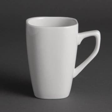 Witte Mokken Porselein 28 cl (stuks 12), Verzenden