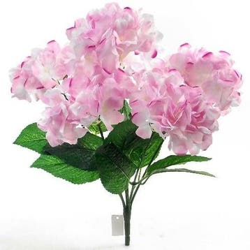 Hortensia Hydrangea Groot Zachtroze Zijdenbloem 43 cm, Huis en Inrichting, Ophalen of Verzenden, Nieuw