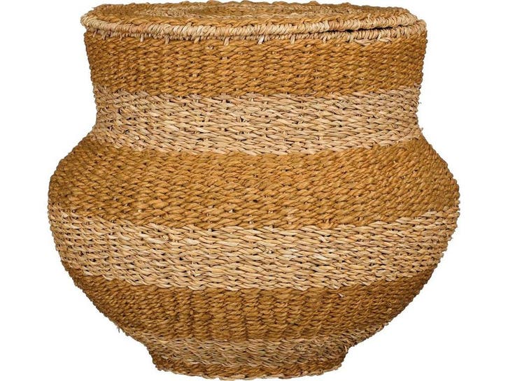 Mica Decorations Tacoma - Opbergmand met Deksel - H48 x Ø55, Huis en Inrichting, Keuken | Keukenelementen, Nieuw, Verzenden