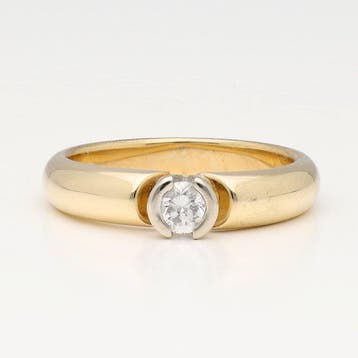 Ring - 14 karaat Geel goud Diamant (Natuurlijk) - Merk:, Nieuw