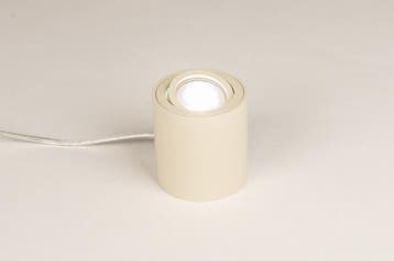 Rietveld Tafellampen - Beige, Zand - Metaal, Aluminium, Huis en Inrichting, Lampen | Tafellampen, Verzenden, Nieuw