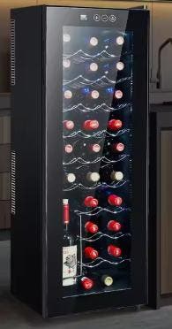Wijnkoelkast 30 Flessen – 78L, Stil, Instelbaar & Compact, Verzenden, Nieuw