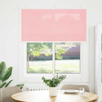 vidaXL Plissé rolgordijn 115x100cm stofbreedte 114,4cm, Verzenden, Nieuw, Roze