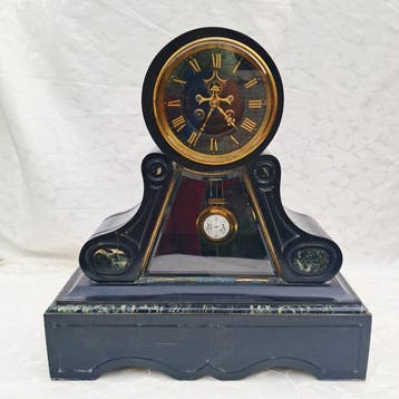 Tafel/bureauklokken - Vincenti und Cie - marmer, messing -, Antiek en Kunst, Antiek | Klokken