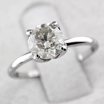 Zonder minimumprijs - Ring - 14 karaat Witgoud - 1.00ct. tw., Sieraden, Tassen en Uiterlijk, Nieuw