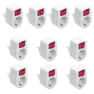 Verloopstekker | Q-link | Schakelaar | 10 stuks, Verzenden, Nieuw
