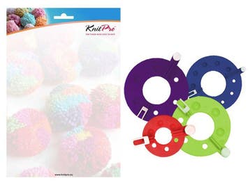 KnitPro Rejoice PomPom Makers - Set (4 stuks), Ophalen of Verzenden, Nieuw