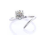 Zonder minimumprijs - Ring - 14 karaat Witgoud - 1.01ct. tw., Nieuw