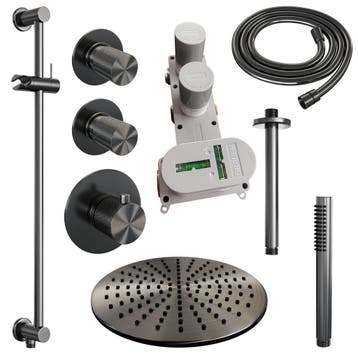 Brauer Gunmetal Carving Thermostatische Regendoucheset, Ophalen of Verzenden, Nieuw