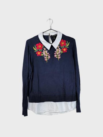 Ted Baker Trui Dames maat M Marineblauw Vintage, Maat 38/40 (M), Blauw, Ophalen of Verzenden, Zo goed als nieuw