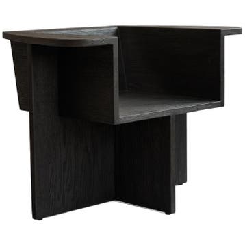 101 Copenhagen Fauteuil Brutus - Coffee Black Oak, Gebruikt, Minder dan 75 cm, Ophalen of Verzenden, 75 tot 100 cm