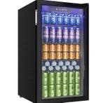 Drankkoelkast 90L Glazen Deur 126 Blikjes Mini Koelkast, Witgoed en Apparatuur, Koelkasten en IJskasten, Verzenden, Nieuw