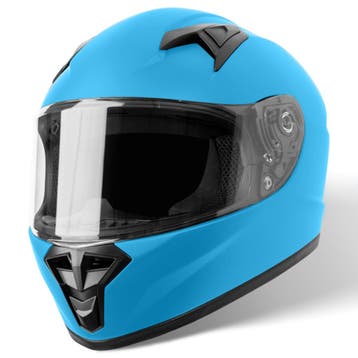 VINZ Parana Kinderhelm Motor / Scooter - Mat Blauw, Verzenden, Nieuw